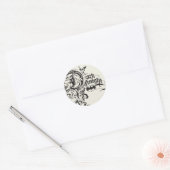 Batman Dark Knight |  LOGO Ronde Sticker (Envelop)