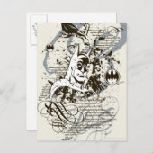 Batman Dark Knight Manuscript Montage Briefkaart (Voorkant / Achterkant)