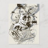 Batman Dark Knight Manuscript Montage Briefkaart (Voorkant)