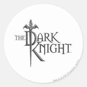 Batman Dark Knight Naam Brown Logo Ronde Sticker