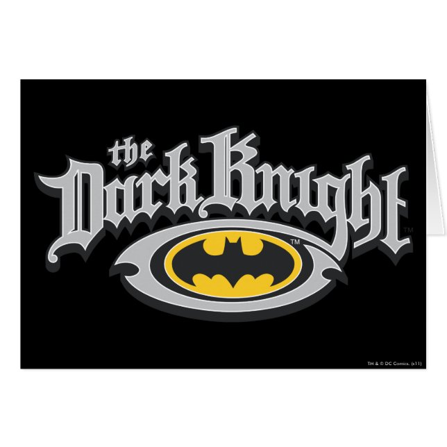 Batman Dark Knight | Naam en ovaal Logo (Voorkant Horizontaal)