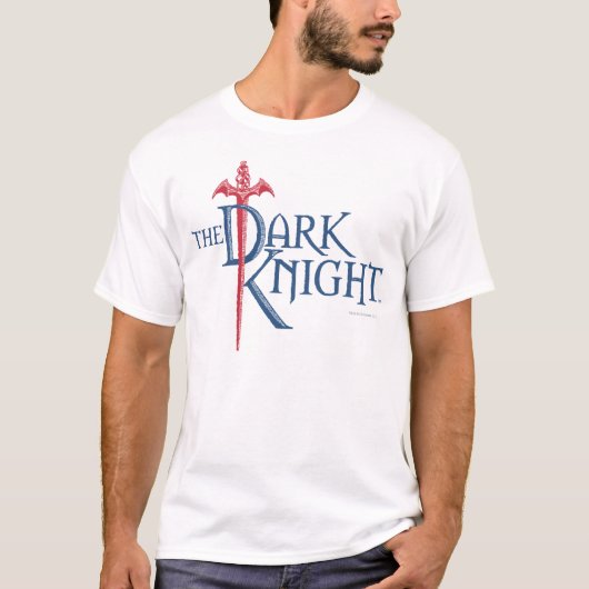 Batman Dark Knight | Naam Red Sword Logo T-shirt (Voorkant)