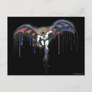 Batman Dash Painted Briefkaart