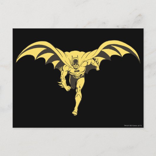 Batman Dash Yellow Briefkaart (Voorkant)