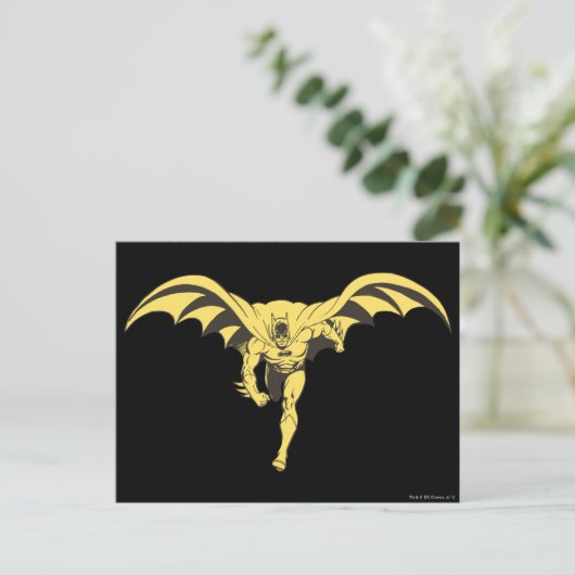 Batman Dash Yellow Briefkaart (Staand voorkant)
