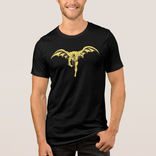 Batman Dash Yellow Tri-Blend Shirt (Voorkant)