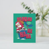 Batman | De joker Santa Claus klimt uit Chimney Feestdagenkaart (Staand voorkant)