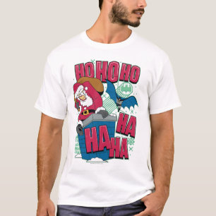 Batman De joker Santa Claus klimt uit Chimney T-shirt