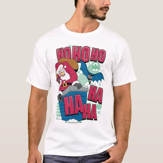 Batman | De joker Santa Claus klimt uit Chimney T-shirt (Voorkant)