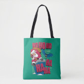 Batman | De joker Santa Claus klimt uit Chimney Tote Bag (Voorkant)