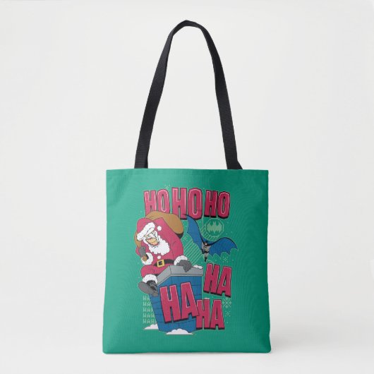 Batman | De joker Santa Claus klimt uit Chimney Tote Bag (Voorkant)