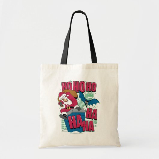 Batman | De joker Santa Claus klimt uit Chimney Tote Bag (Voorkant)