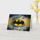 Batman Decorated Logo Kaart (Gele Bloem)
