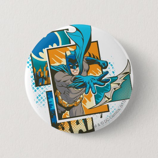 Batman Design 1 Ronde Button 5,7 Cm (Voorkant)