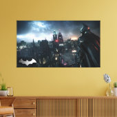 Batman die over de stad kijkt canvas afdruk (Insitu (Woonkamer))