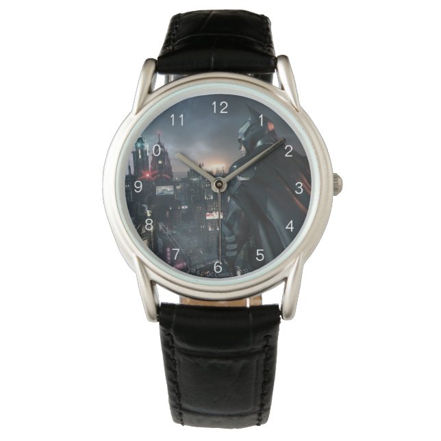 Batman die over de stad kijkt horloge (Voorkant)
