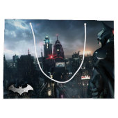 Batman die over de stad uitkijkt groot cadeauzakje (Achterkant)
