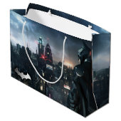 Batman die over de stad uitkijkt groot cadeauzakje (Achterkant Gekanteld)