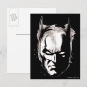 Batman Drawn Face Briefkaart (Voorkant / Achterkant)