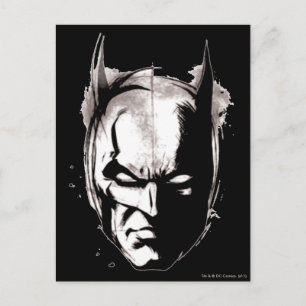 Batman Drawn Face Briefkaart