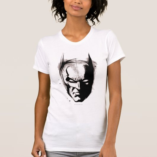 Batman Drawn Face T-shirt (Voorkant)