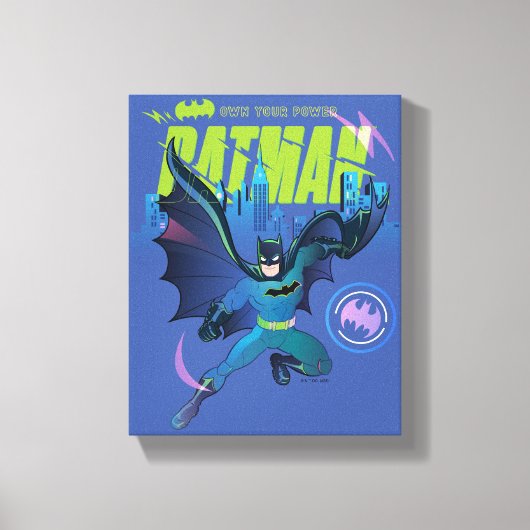 Batman "Eigen kracht" City Grafisch Canvas Afdruk (Voorkant)
