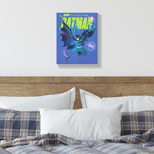 Batman "Eigen kracht" City Grafisch Canvas Afdruk (Insitu (Slaapkamer))