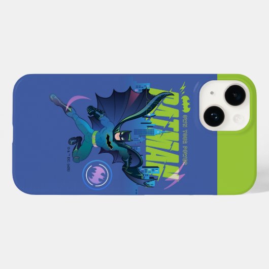 Batman "Eigen kracht" City Grafisch Case-Mate iPhone Case (Achterkant (horizontaal))