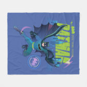 Batman "Eigen kracht" City Grafisch Fleece Deken (Voorkant (Horizontaal))