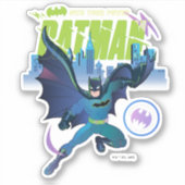 Batman "Eigen kracht" City Grafisch Sticker (Voorkant)