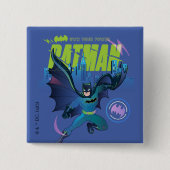 Batman "Eigen kracht" City Grafisch Vierkante Button 5,1 Cm (Voorkant)