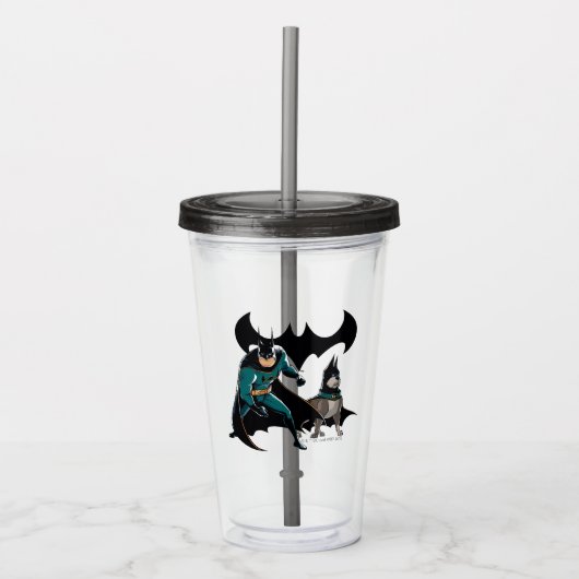 Batman en Ace Acryl Drinkbeker (Voorkant)
