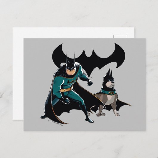 Batman en Ace Briefkaart (Voorkant / Achterkant)