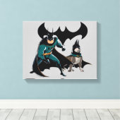 Batman en Ace Canvas Afdruk (Insitu (Houten vloer))