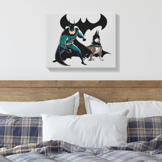 Batman en Ace Canvas Afdruk (Insitu (Slaapkamer))