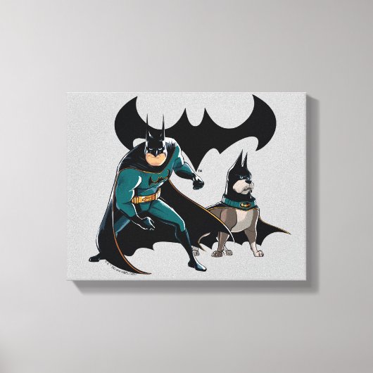 Batman en Ace Canvas Afdruk (Voorkant)