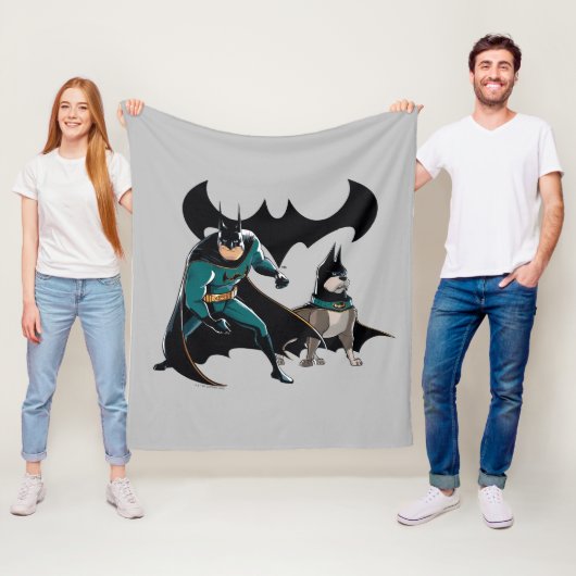 Batman en Ace Fleece Deken (In situ)