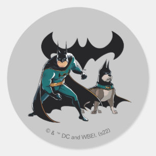 Batman en Ace Ronde Sticker