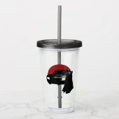Batman en Batmobile Acryl Drinkbeker (Voorkant)