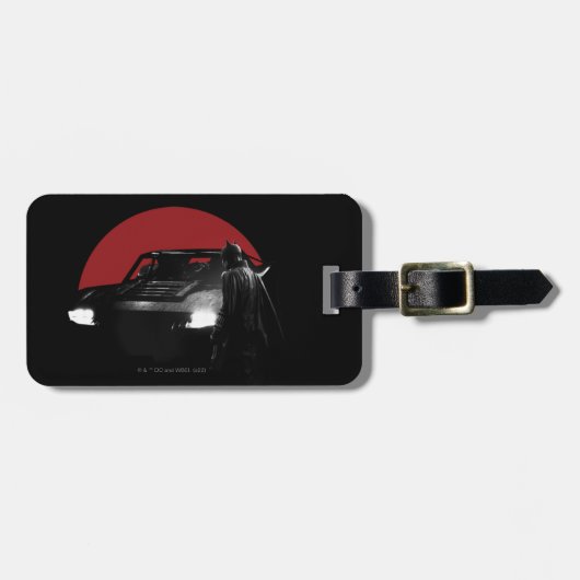 Batman en Batmobile Bagagelabel (Voorkant horizontaal)