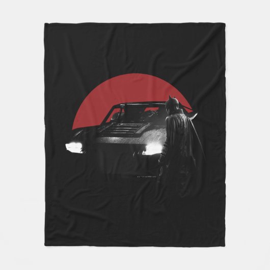 Batman en Batmobile Fleece Deken (Voorkant)