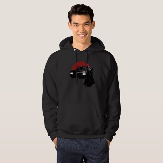 Batman en Batmobile Hoodie (Voorkant volledig)