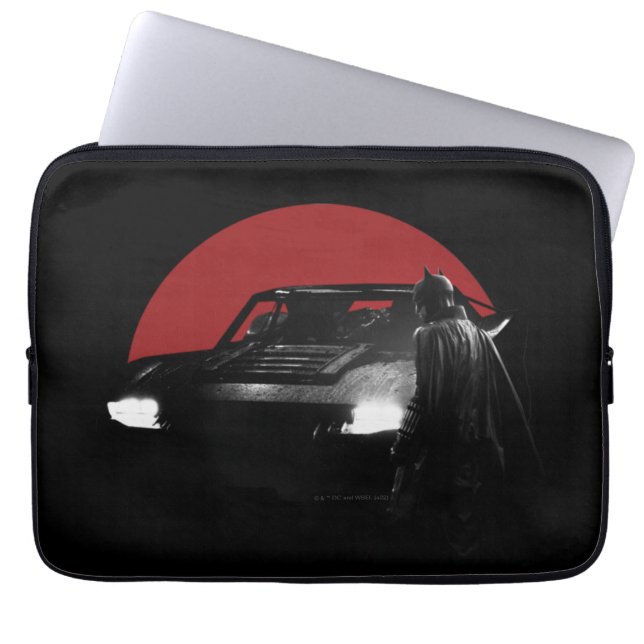 Batman en Batmobile Laptop Sleeve (Voorkant)