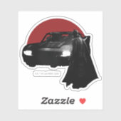 Batman en Batmobile Sticker (Vel)