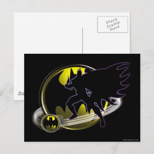Batman en Circle Logo Briefkaart (Voorkant / Achterkant)
