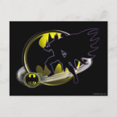 Batman en Circle Logo Briefkaart (Voorkant)