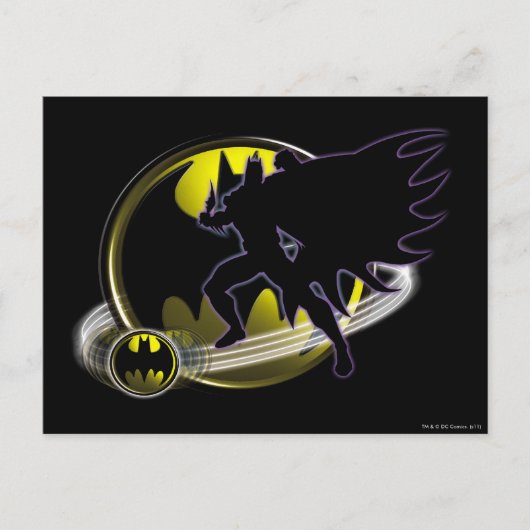Batman en Circle Logo Briefkaart (Voorkant)