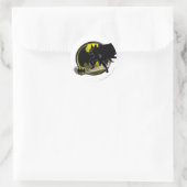 Batman en Circle Logo Ronde Sticker (Tas)