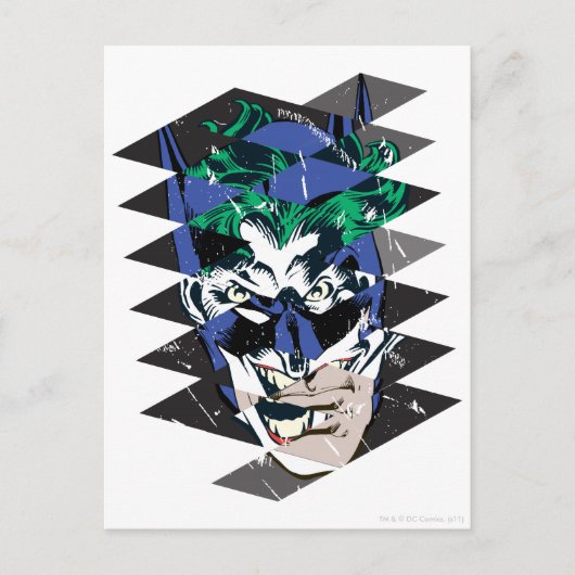 Batman en de Joker Collage Briefkaart (Voorkant)