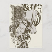 Batman en gedecormeerde letter B Briefkaart (Voorkant)